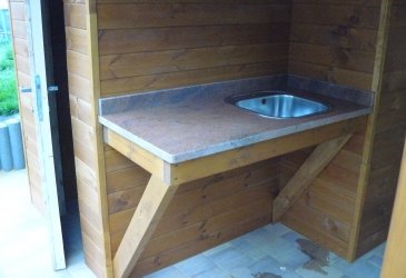 Pergola - Paskov - včetně kůlny, WC a umyvadlové desky